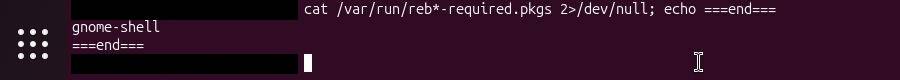 Crop of the terminal prompt showing no command was typed