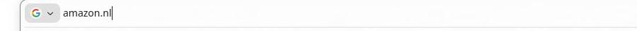 Crop of the Firefox address bar containing amazon.nl